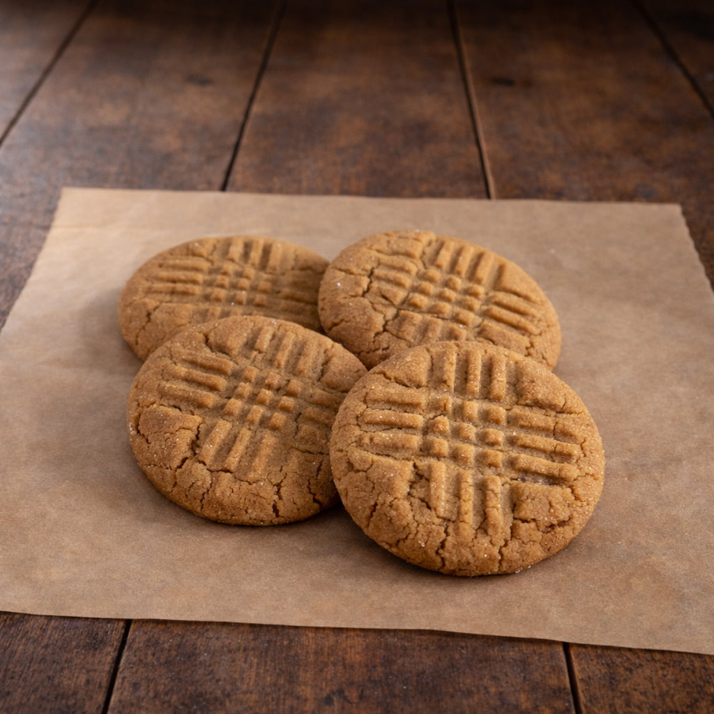 BIG OL' PEANUT BUTTER COOKIES - 1/2 DOZEN